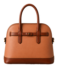CEO — Brillè structured top-handle leather bag, made to order in Tuscany