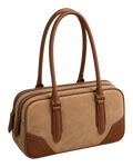 Ease — Brillè compact two-tone leather bag, made to order in Tuscany