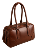 Sienna — Brillè cognac leather everyday bag, made to order in Tuscany